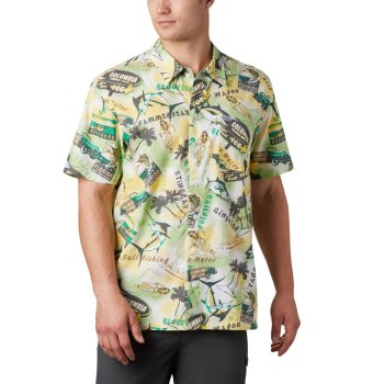 Columbia Muške Košulje - PFG Trollers Best Short Sleeve Svijetlo Zelene | ASTX-98412